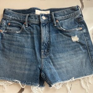 MOTHER Superior Dutchie Fray Shorts size 25